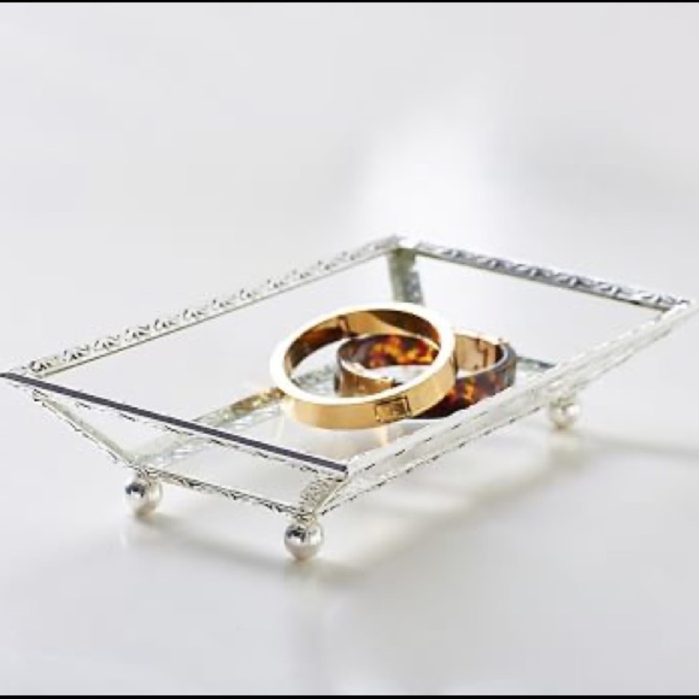 NWOT PB Antique Silver Display Tray